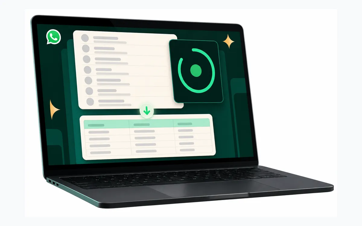 Interface da extensão WAzap para extrair contatos